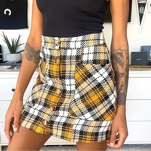 Anthropologie Maeve Plaid Skirt